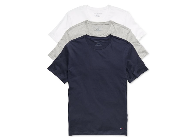 Tommy Hilfiger Men's Classic Crew Neck UndershirtsBWG